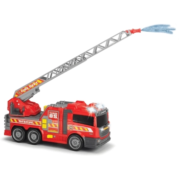 STRAŻ POŻARNA - dźwięk + światła + otwierane drzwi + funkcja natrysku wody - 36 cm